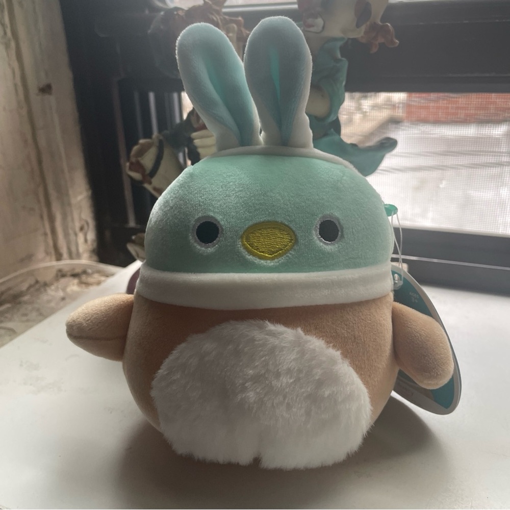 Squishmallow 5" Avery The Duck With Bunny Ears Easter KellyToy